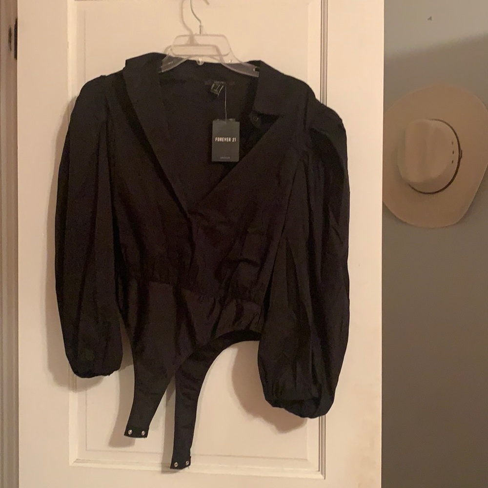Puff sleeve body suit